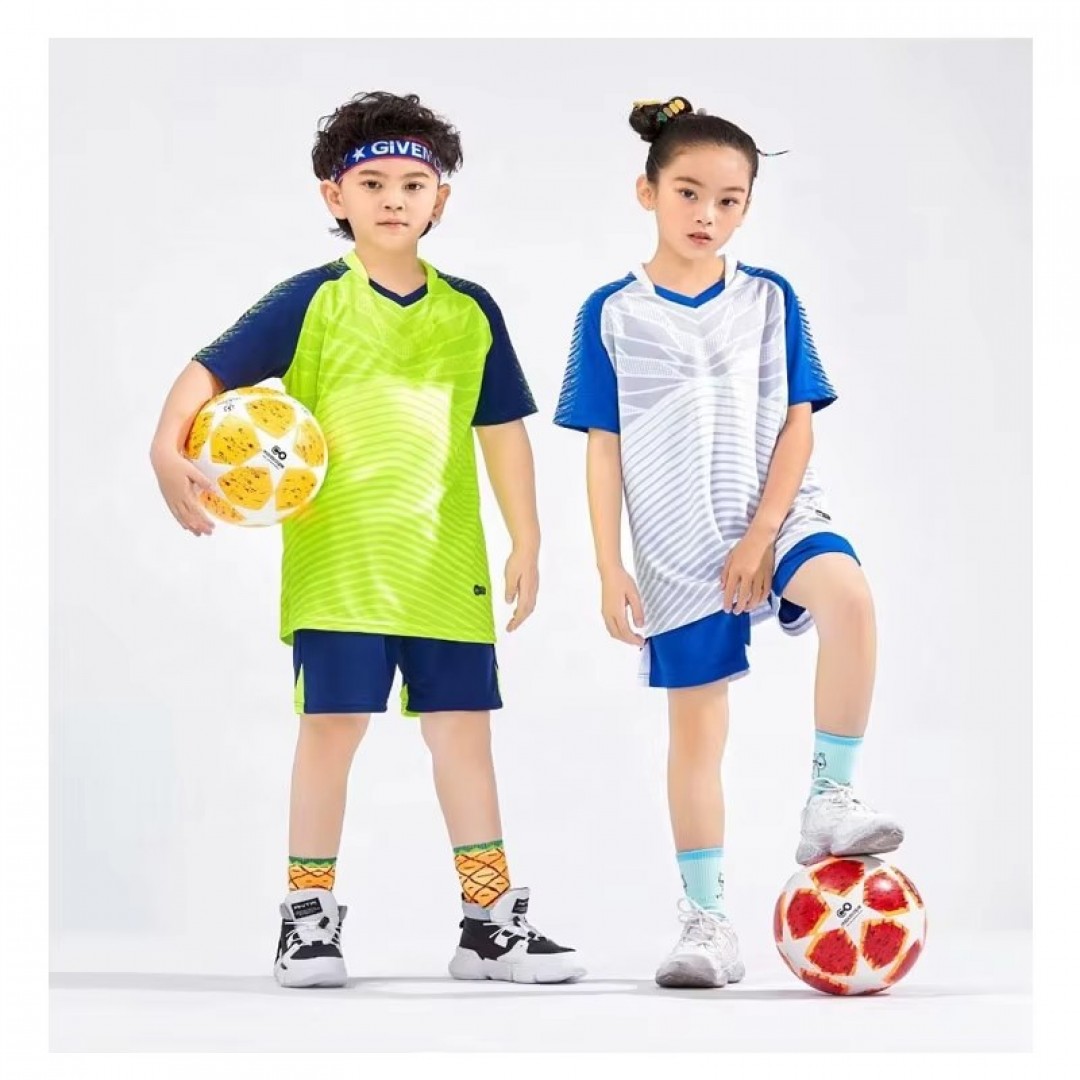 Sport Soft Material Short Sleeve Men Boys Kids 3XS-4XL Full Set Jersey Football Shirt Soccer Wear Suit