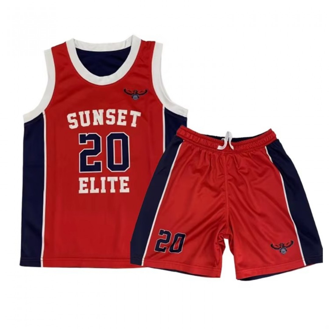 Children's Basketball Uniforms Set for Kids Boys Girls Youth Children and Toddler Size Personalized Summer School Jersey