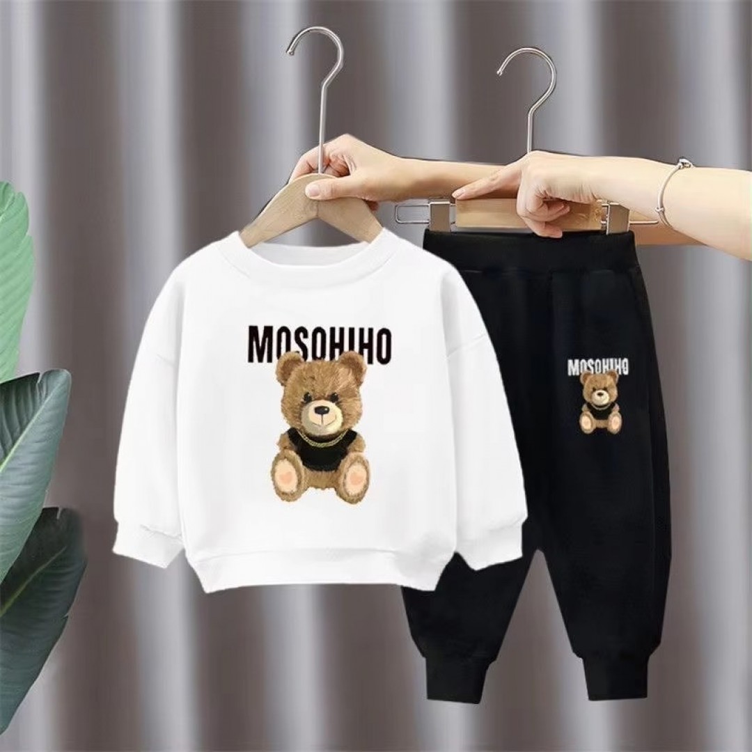 Cartoon Children Sports Clothes Set Spring Autumn Warm Clothes 2 Pcs Set Casual Kids Clothes Set