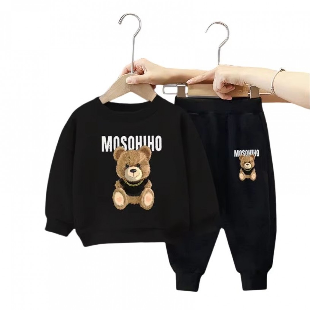 Cartoon Children Sports Clothes Set Spring Autumn Warm Clothes 2 Pcs Set Casual Kids Clothes Set