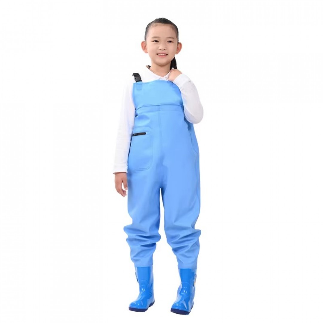 Unisex 100% Polyester All-In-One Wetsuit for Kids Breathable Waterproof Pants Fun Functional Fishing Wear for Little Swimmers