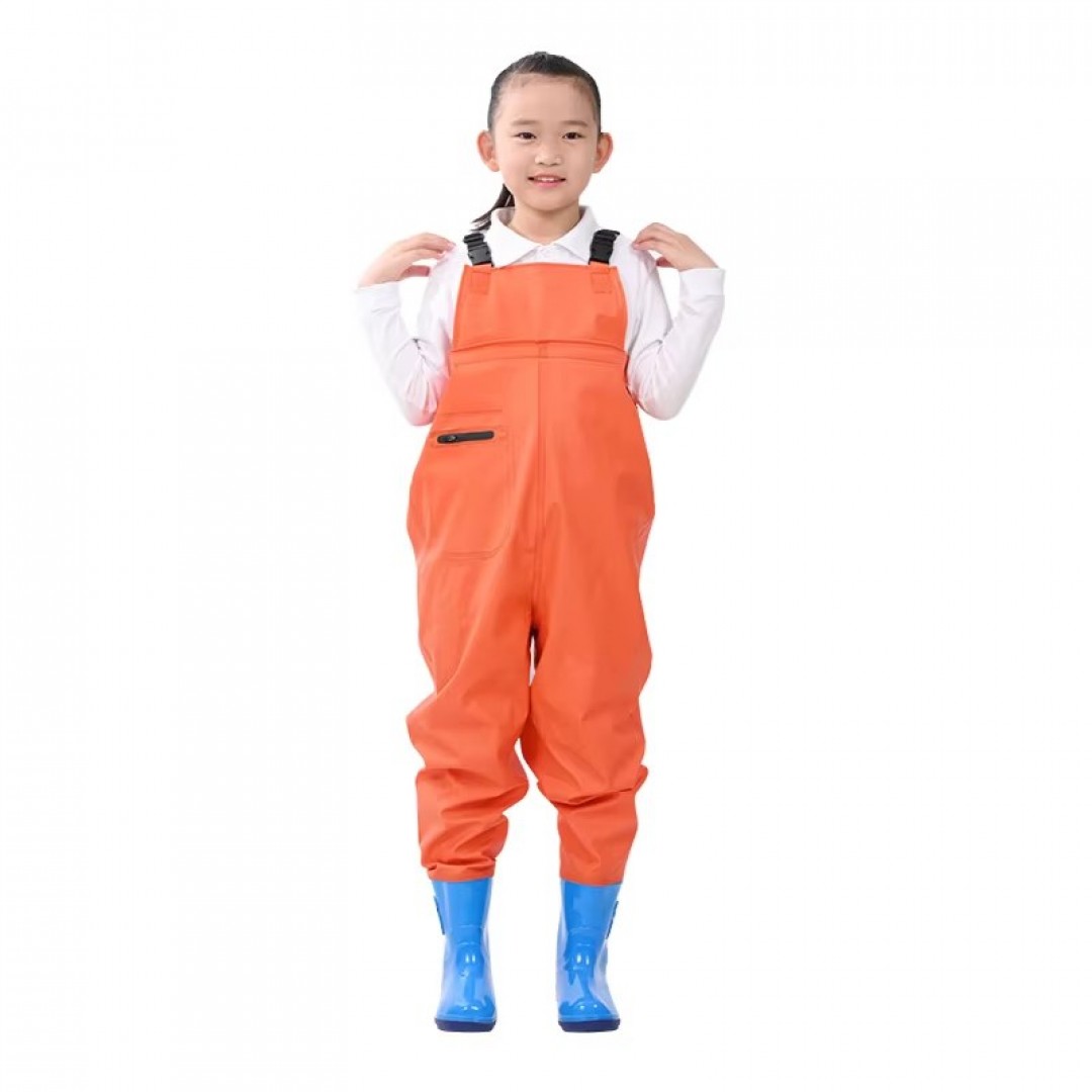 Unisex 100% Polyester All-In-One Wetsuit for Kids Breathable Waterproof Pants Fun Functional Fishing Wear for Little Swimmers