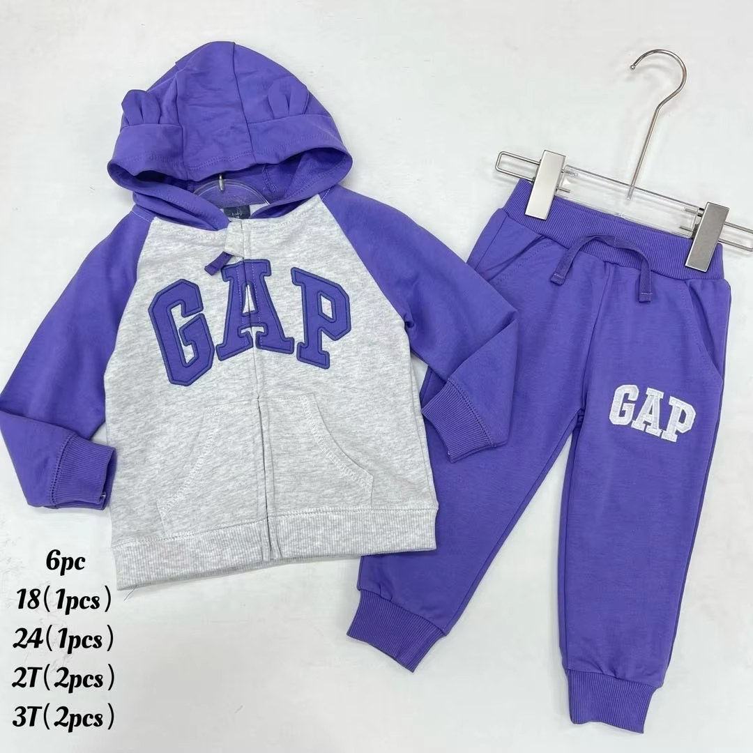 Solid Pattern Casual Sports Suit for Kids Comfortable Boys and Girls Jogging Pants with Hoodie Track Suit