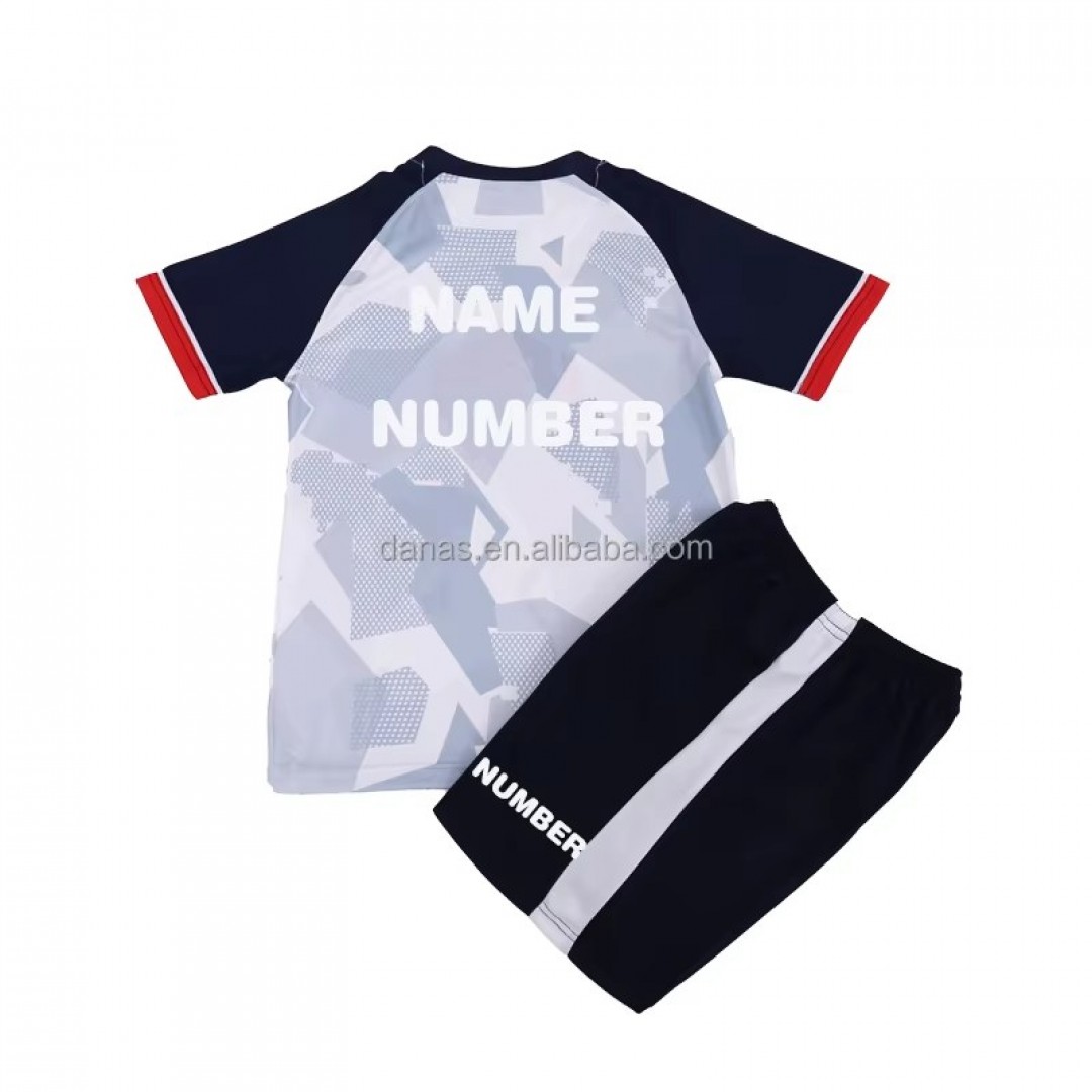 Customize Quick Dry Soccer Jersey for Kids Top Quality Soccer Uniform for American Digital Printing Child Football Jersey Delivery by Jun 09