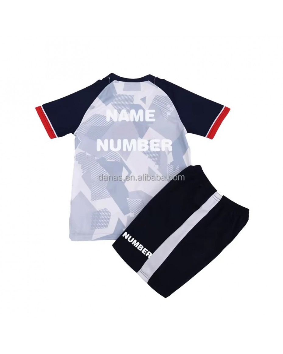 Customize Quick Dry Soccer Jersey for Kids Top Quality Soccer Uniform for American Digital Printing Child Football Jersey Delivery by Jun 09