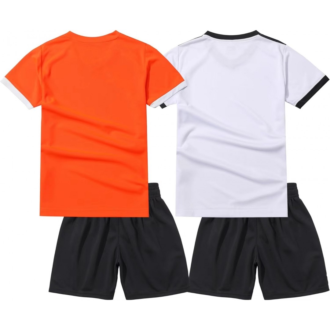 Soccer Jersey for Kids Machine Washable Shirt and Short Set Variety Color to Choose Youth Uniform Training Football Sportswears