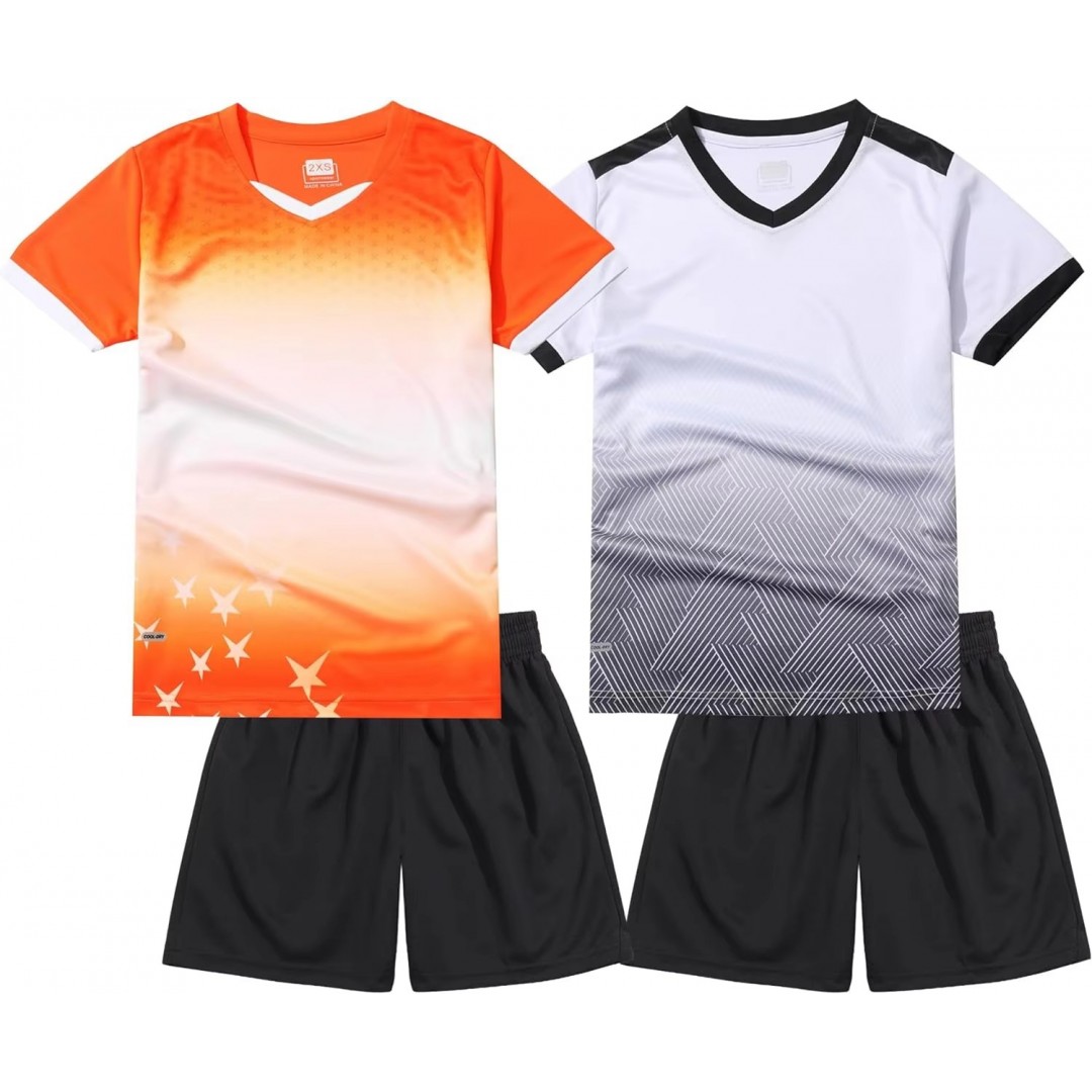 Soccer Jersey for Kids Machine Washable Shirt and Short Set Variety Color to Choose Youth Uniform Training Football Sportswears