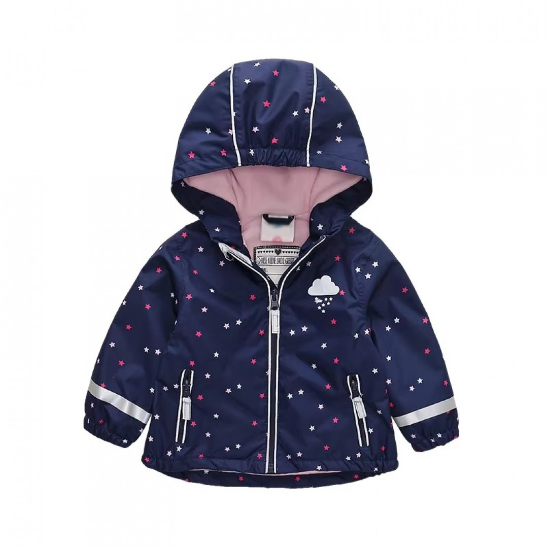 Children's Hoodie Zipper Polyester Raincoat Kids Designer Jacket Sportswear Hiking Clothing Outdoor Waterproof Rain Jacket